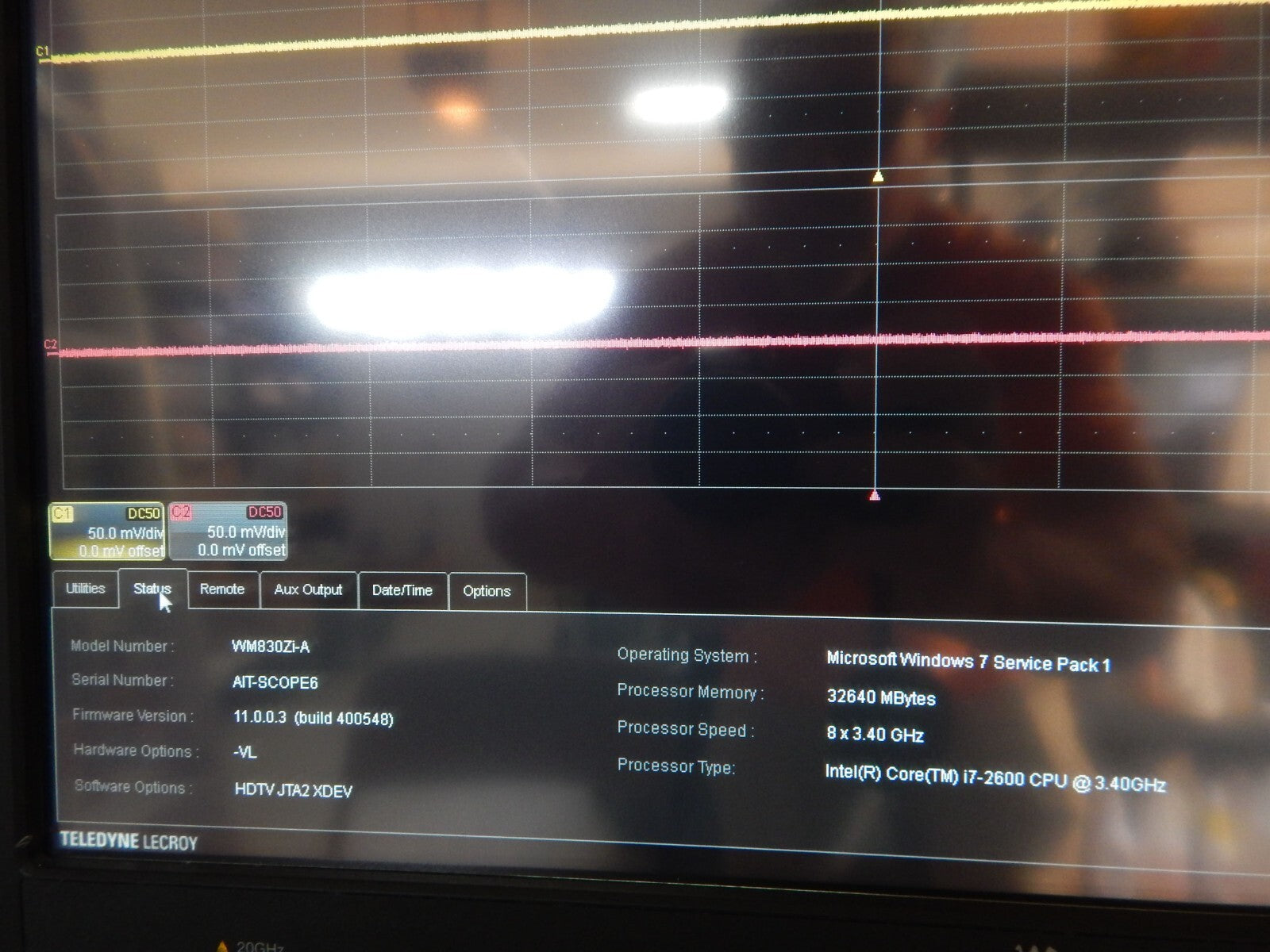 LeCroy SDA830Zi-A w/HDTV,JTA2,XDEV oscilloscope OEM cal 6/16/25, LCRY0436N68017 LeCroy SDA830Zi-A w/HDTV,JTA2,XDEV oscilloscope OEM cal 6/16/25, LCRY0436N68017